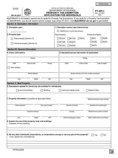 Sc homestead exemption application form online. charlestoncounty.  Save or ins...