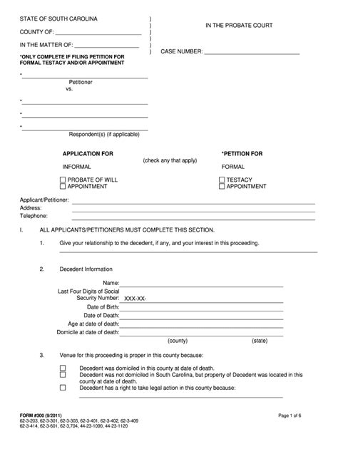 Sc probate forms pdf.  After the above-referenced documents have been filed in Probate C...
