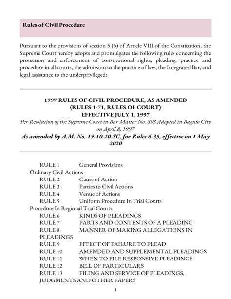 Sc rules of civil procedure.  Provisions Applicable to All Actions in Fa...