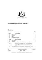 Scaffolding and Lifts Act 1912 Acts - ACT Legislation Register