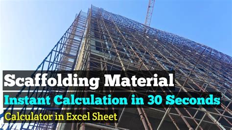 Scaffolding calculator excel.  How to Estimate Scaffolding Requirements Miscalculation of ma...