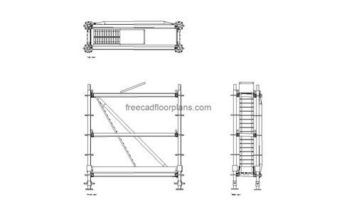Scaffolding drawing autocad. .  ...