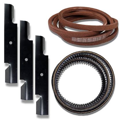 SCAG TIGER CAT 61 DECK DRIVE BELTS & BLADE KIT OEM Scag Blades and Belts Kit Part List 3 Blades: 482879 Deck Belt: 483157 Drive Belt: 483243 Important information To report an issue with this product or seller, click here .