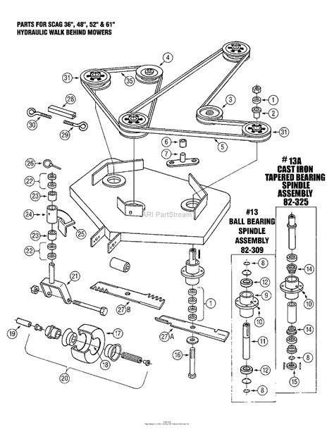 The wiring layout of a Scag Wildcat includes all the necessary diagrams related to its individual components. This includes diagrams depicting the entire mower, its components, parts, switches, circuit breakers, and wiring harnesses. An understanding of basic electrical symbols and schematics is useful in this regard.. 