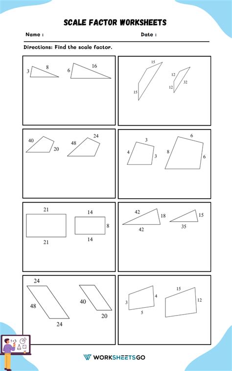 Scale Factor Geometry Worksheet