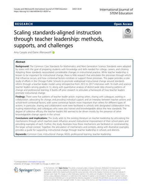 Scaling Standards-Aligned Instruction through Teacher …