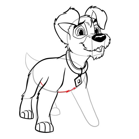 Scamp from Lady and the Tramp Coloring Pages