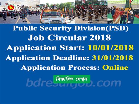 Scan cement job circular 2018.  Public Security Division (PSD) Jobs Circular 2018...