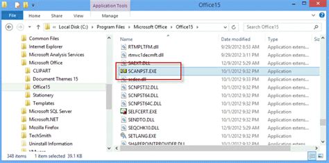 When you are using a local installation rather than an Office 365 subscription installation then you can find scanpst.exe for a 32-bit version of Office on a 64-bit version of Windows here: C:\Program Files (x86)\Microsoft Office\Office15. Robert Sparnaaij [MVP-Outlook] https://www.howto-outlook.com. https://www.msoutlook.info. AT. Allen Taylor.. 
