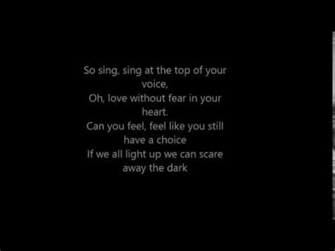 Scare away the dark lyrics