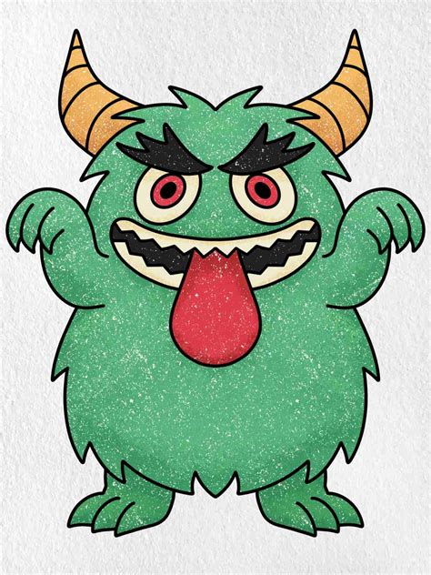 Scary Cartoon Monster Drawings