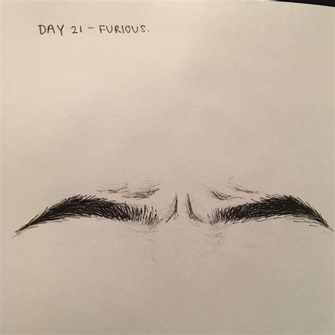 Scary Eyebrows Drawing