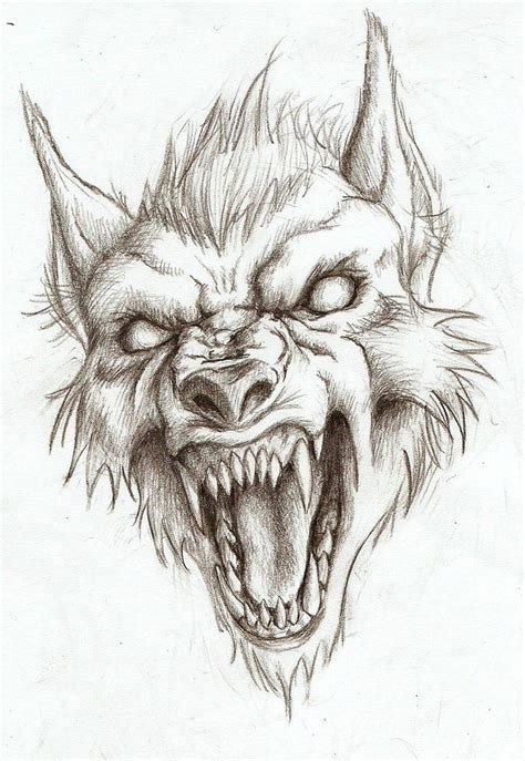 Scary Werewolf Drawing Easy