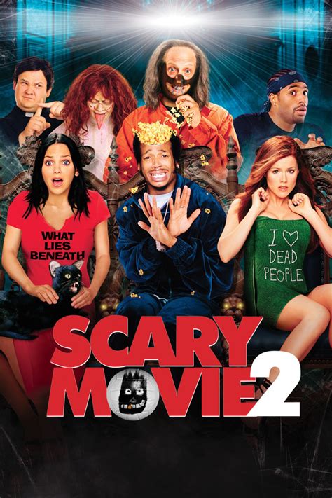 Scary movie two. Scary Movie 2. In this raunchy sequel, guests at a creepy mansion are subjected to strange disturbances, including hauntings, murders, and bizarre sexual encounters. Starring: Shawn Wayans Marlon Wayans Anna Faris Regina Hall Christopher Masterson Kathleen Robertson James Woods Tim Curry Tori Spelling Chris Elliott. 