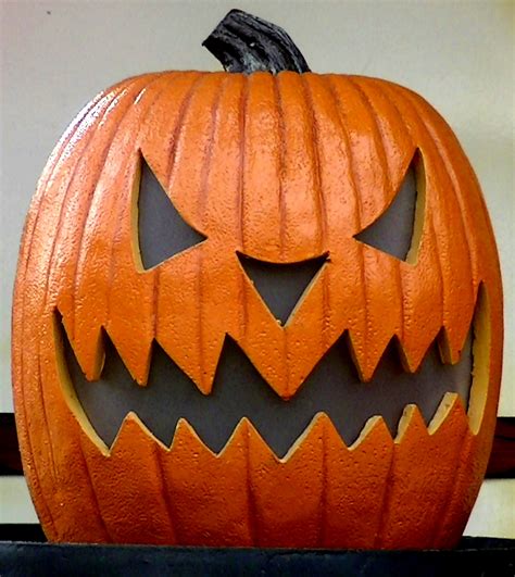Scary pumpkin. The Scary Pumpkin Screamer was a sound prop sold by Spirit Halloween for the 2015 and 2016 Halloween seasons. It resembled a grinning orange pumpkin. 