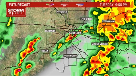 Scattered severe storms expected east of St. Louis Wednesday