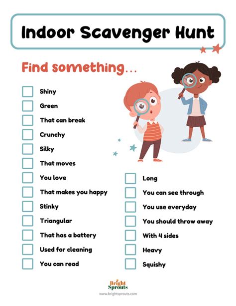 Scavenger hunts at home… Nursery
