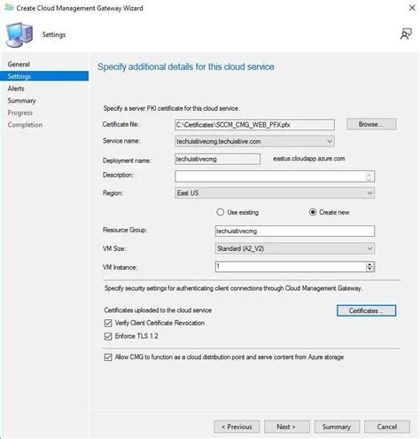 Sccm cmg certificate.  Add the CMG connection point site system role.  Finally, export the c...