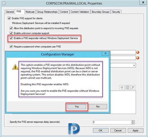 Sccm pxe without wds.  0x80072740.  The Enable a PXE responder without Windows Deployme...
