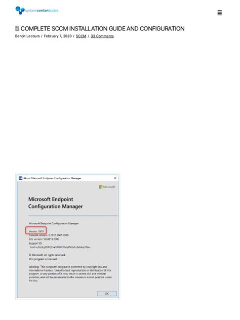 Sccm tutorial pdf.  This document provides a complete guide for installing and configuring Sy...