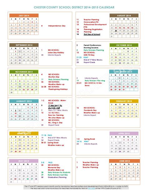 Sccsd Calendar Customize and Print