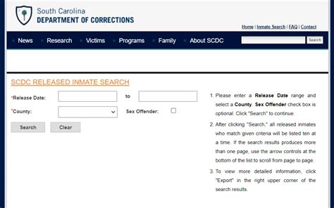 Scdc former inmate search.  Find detailed information about inmate Sus...