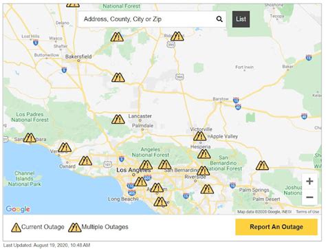 SCE’s interactive Weather and Fire Detection Map is designed to give you a real-time insight into: Fire ignitions and perimeters affecting your area. Conditions observed by the many HD cameras installed throughout our service area. Red flag warnings and other wildfire-related National Weather Service notifications, including potential storm .... 