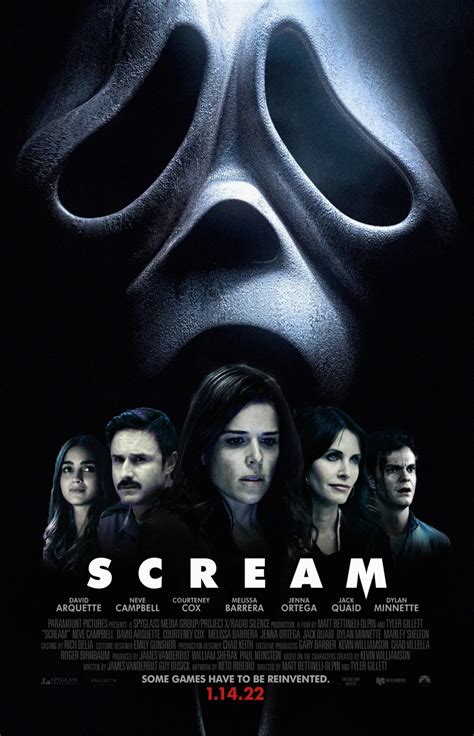 Sceam movies. The following is the Body Count for all six movies in the Scream franchise. For the body count of the TV series, click here. Contents. 1 Scream (1996) 1.1 The Woodsboro Murders (original massacre) 1.1.1 Thursday, September 28th, 1995; Wednesday, September 25th - Saturday, September 28th, 1996; 