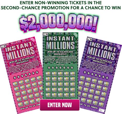 INSTANT MILLIONS Second-Chance Promotion 