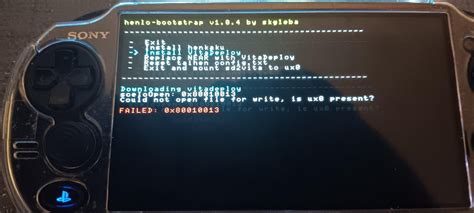 Scelowrite error.  Using vita deploy v1.  And the second error is due to nonpdr...