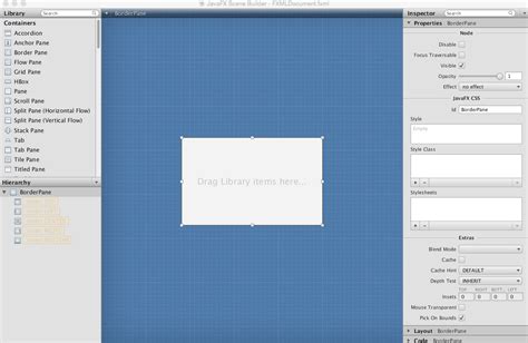Scene builder code.  Now you should see the Scene Builder with just an AnchorPane (visib...