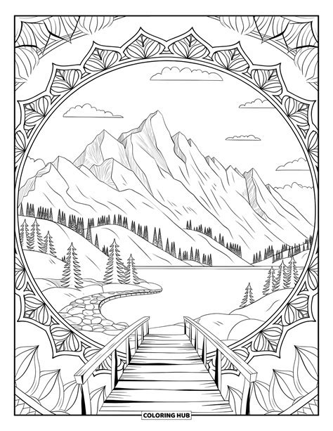 Scenery Coloring Pages For Adults