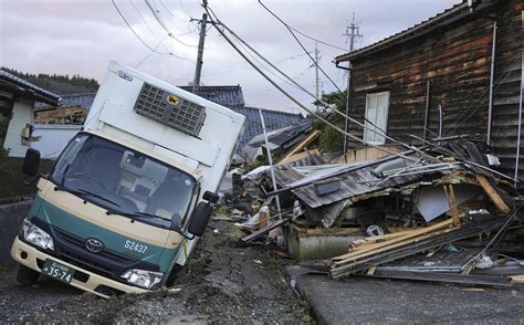 Scenes of loss play out across Japan’s western coastline after quake kills 81, dozens still missing