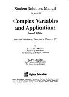 Schaum39s Outline Manual Complex Variables Solution