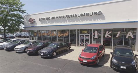 Schaumburg kia. Bob Rohrman Schaumburg Kia is part of the Bob Rohrman Auto Group. The Bob Rohrman Auto Group, is the #1 volume auto group in the Midwest according to Automotive News, an industry trade publication. 