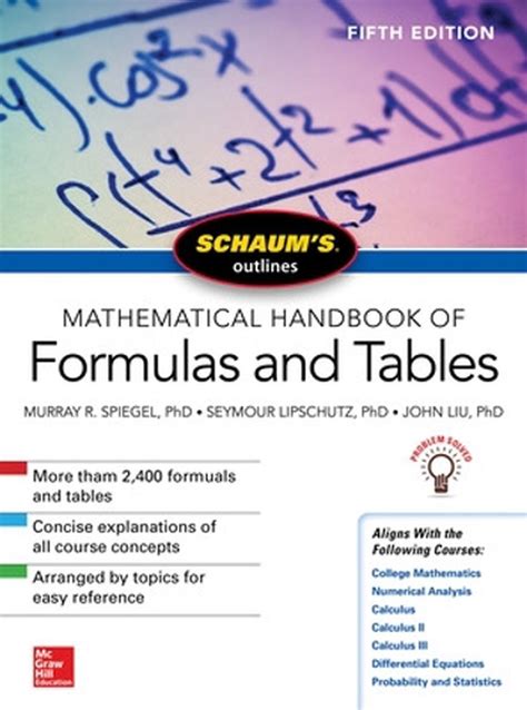 Schaums mathematical handbook of formulas and tables schaums outline series. - Exploring chemistry 11 edition lab manual answers.