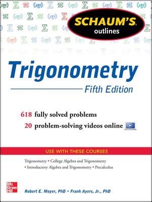 Full Download Schaums Outline Of Trigonometry By Robert E Moyer
