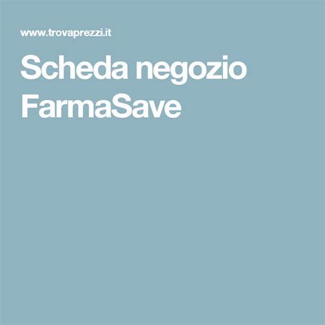 Scheda negozio FarmaOk - Trovaprezzi.it