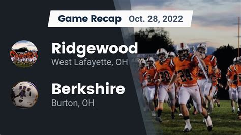 Schedule - Ridgewood Generals (West Lafayette, OH) Varsity Football …