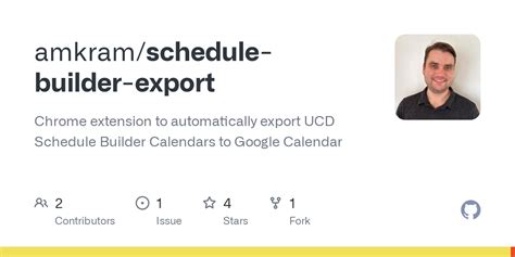 Schedule builder export.  The extension will add an "Export" button ...