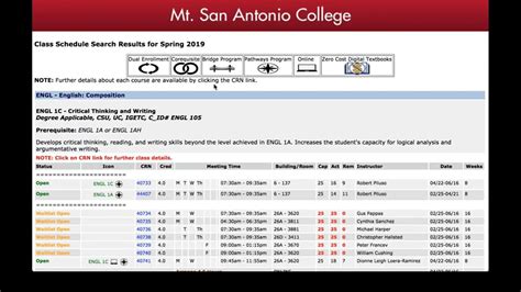 Schedule of classes mt sac. Things To Know About Schedule of classes mt sac. 