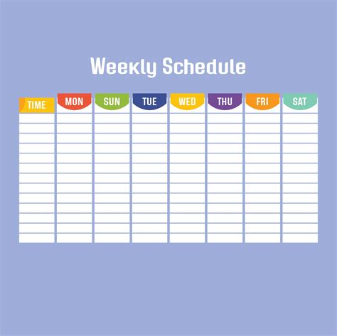 Schedule printable. Simple Weekly Schedule Printable. Download this simple weekly schedule printable template for free and get a bird's-eye view of your entire week at a glance. It ... 