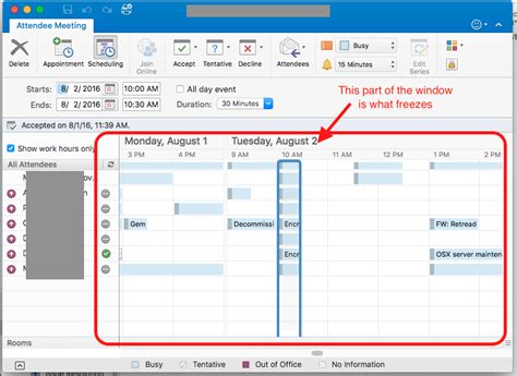 Scheduling assistant outlook. Users are seeing only free time for free/busy and no Calendar events in the Scheduling Assistant starting January 5, 2023 going forward. This applies to Outlook for Microsoft 365. STATUS: FIXED. This issue has been fixed in the service and verified on service builds starting with 15.20.6163.000. More Resources 