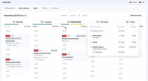 Scheduling tasks in Calendar Scoro Help Center