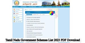 Scheme Tamil Nadu Government Portal - Government of Tamil Nadu