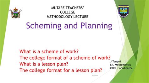 Scheming And Lesson Planning