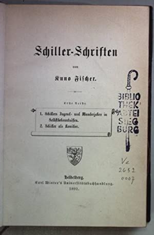 Schillers jugend  und wanderjahre in selbstbekenntnissen. - The renaissance literature handbook literature and culture handbooks.