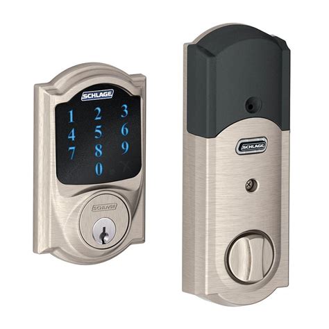 Schlage connect. Schlage Encode™ Smart WiFi Deadbolt with Greenwich Trim. Built-in WiFi allows you to lock/unlock from anywhere, plus set up guest access codes for recurring, temporary or permanent access when paired with the Schlage Home app, no additional accessories required. For additional convenience, enjoy voice commands via Alexa or Google … 