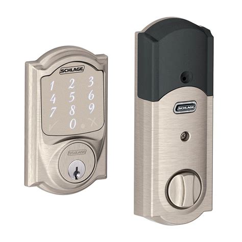 The Schlage Encode Wi-Fi Lever Smart Lock is easy to install and works with Wi-Fi, giving you remote access via the Schlage app. . Schlege