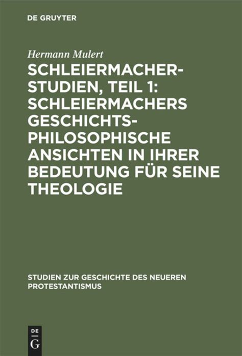 Schleiermacher, seine persönlichkeit und seine theologie. - Comercio nacional e internacional de productos agropecuarios.